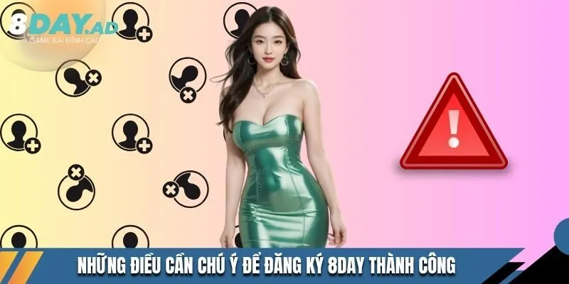 Những điều cần chú ý để đăng ký 8DAY thành công